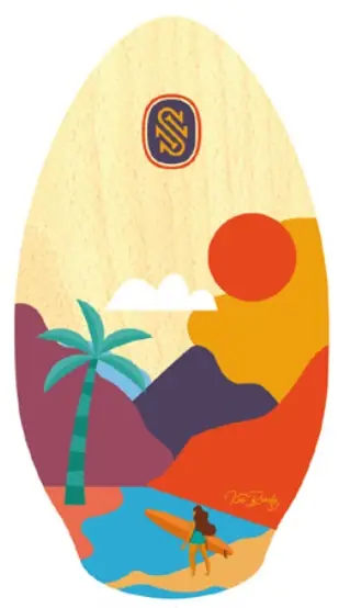 Skim One Wood 37 Skimboard